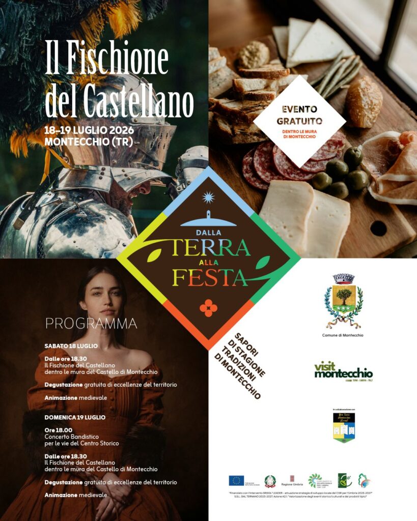 Locandina del progetto Dalla Festa alla Terra all'interno della Festa del Fischione del Castellano 2026