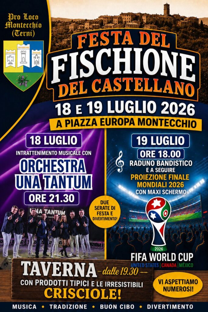 Locandina della Festa del Fischione del Castellano 2026